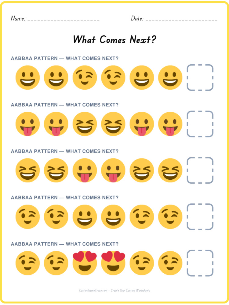 AABBAA pattern worksheet 16 for kids