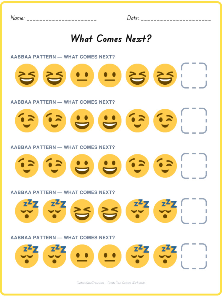 AABBAA pattern worksheet 21 for kids