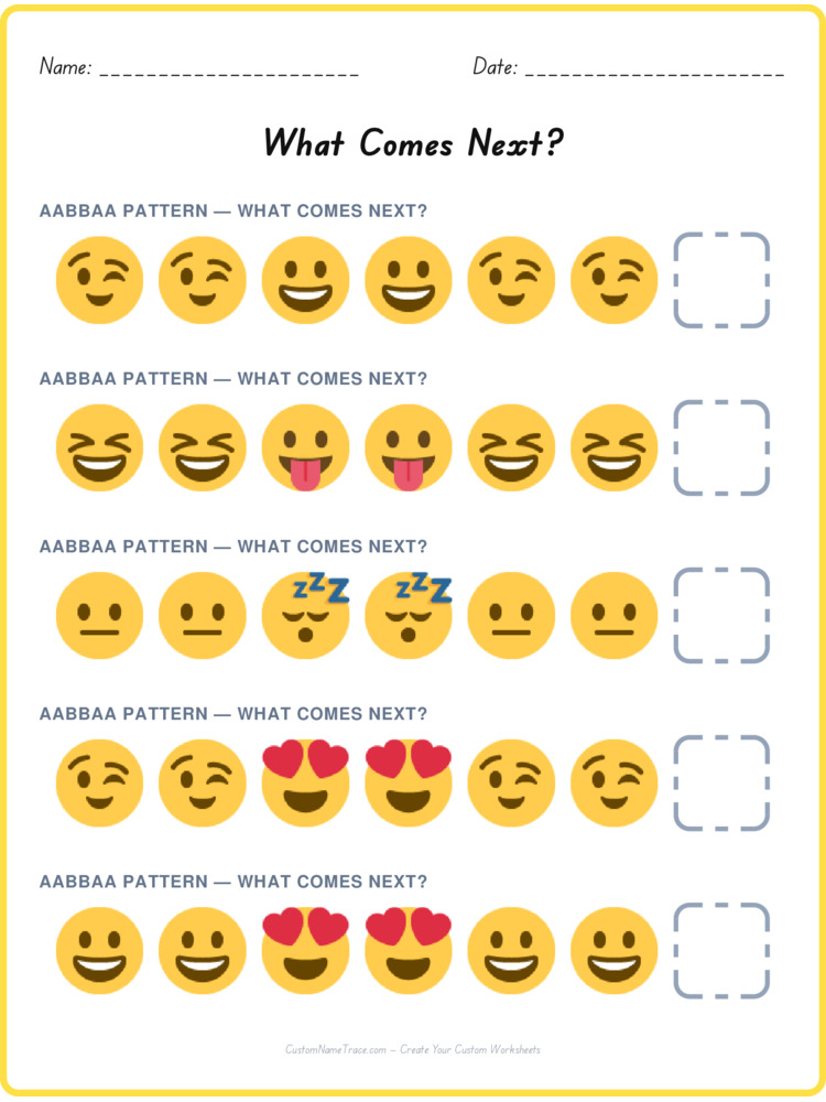 AABBAA pattern worksheet 31 for kids