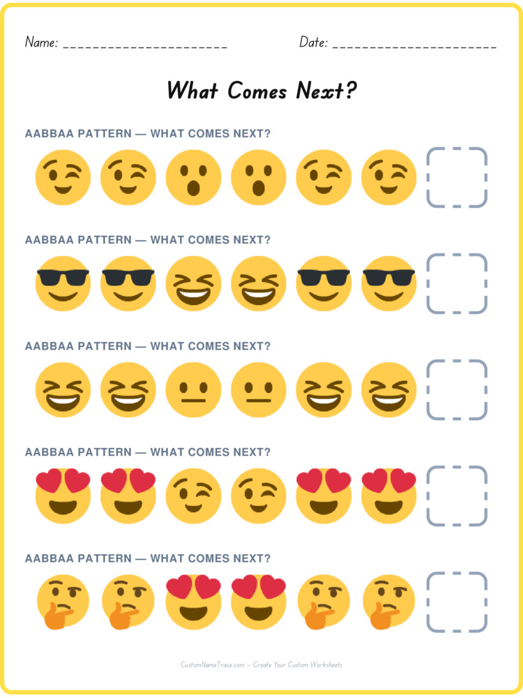 AABBAA pattern worksheet 35 for kids