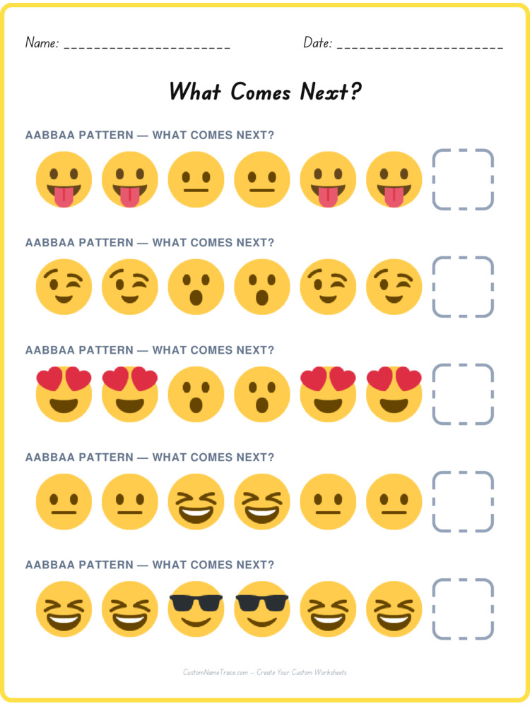 AABBAA pattern worksheet 36 for kids