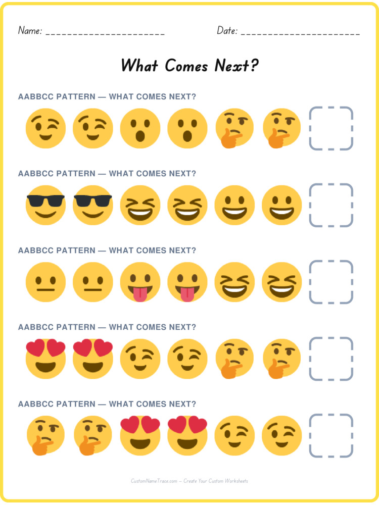 AABBCC pattern worksheet 23 for kids