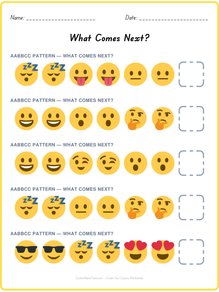 AABBCC pattern worksheet 24 for kids