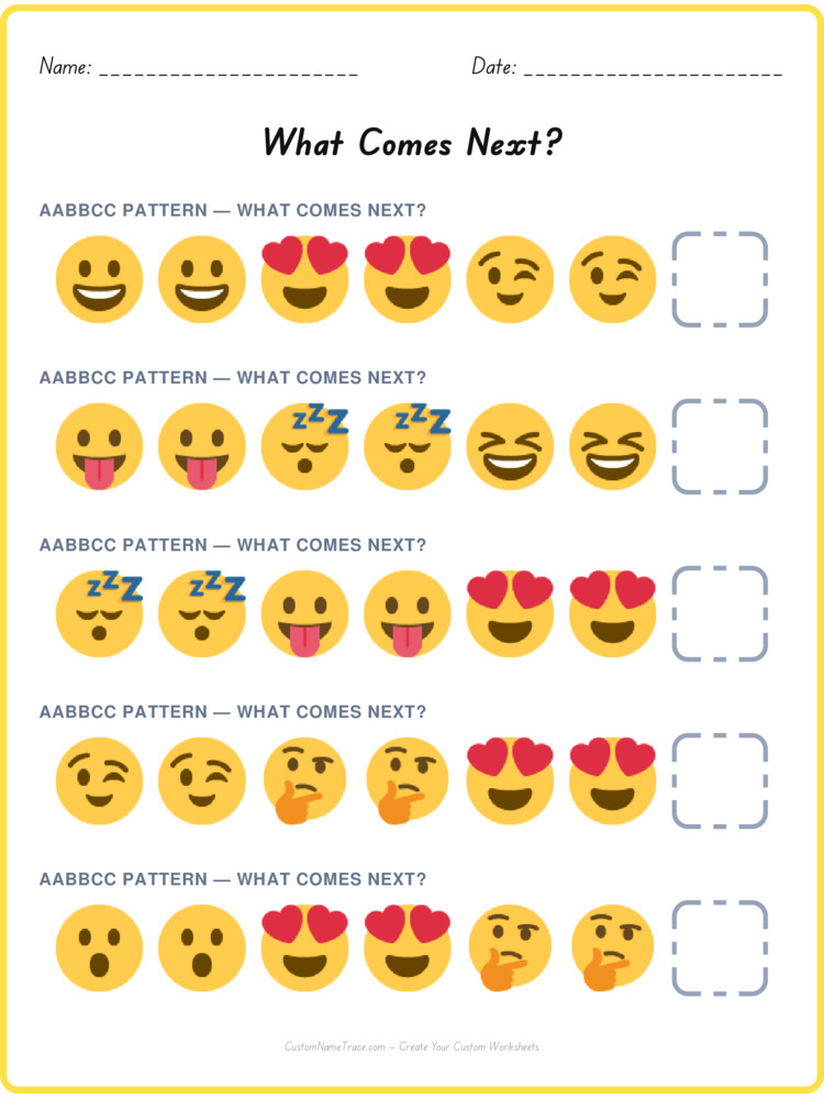 AABBCC pattern worksheet 29 for kids