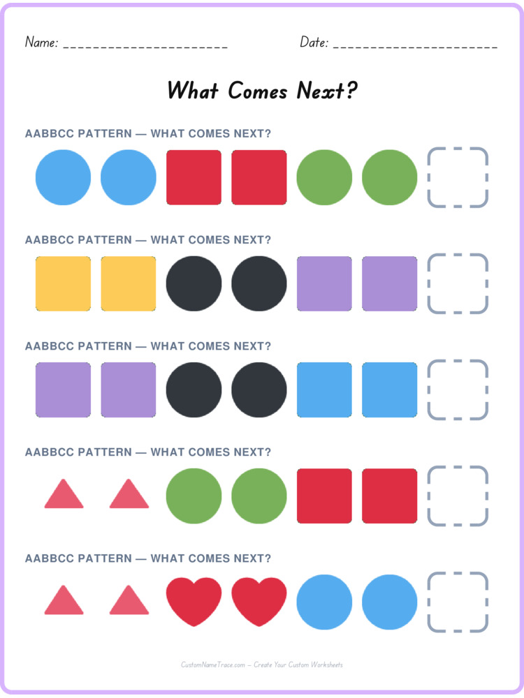 AABBCC pattern worksheet 24 for kids