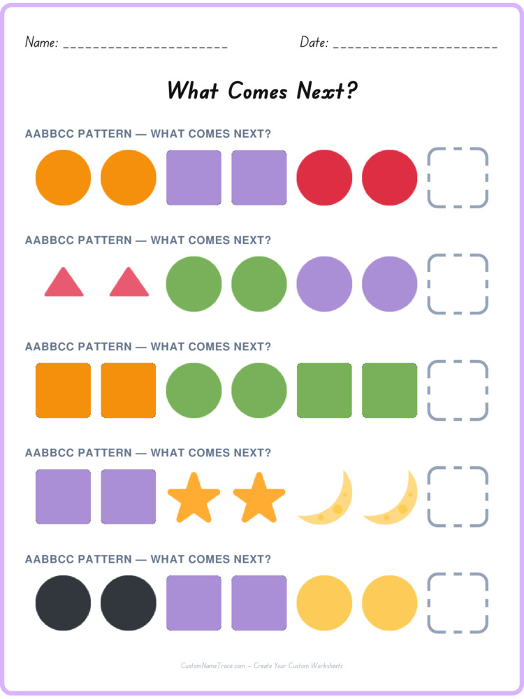 AABBCC pattern worksheet 36 for kids