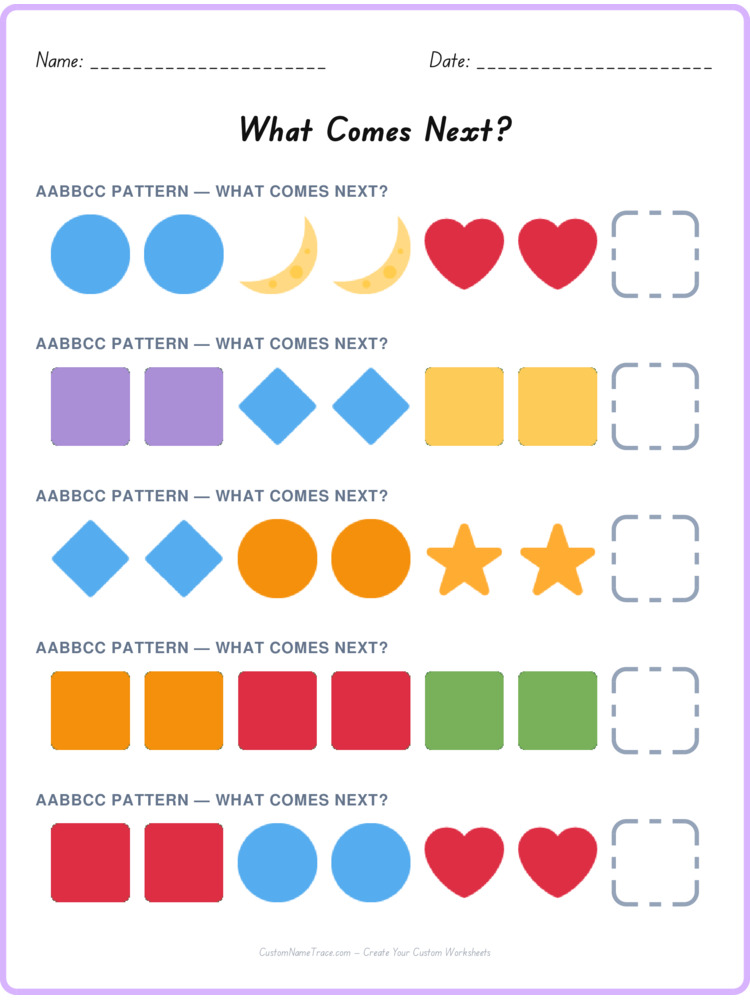 AABBCC pattern worksheet 39 for kids