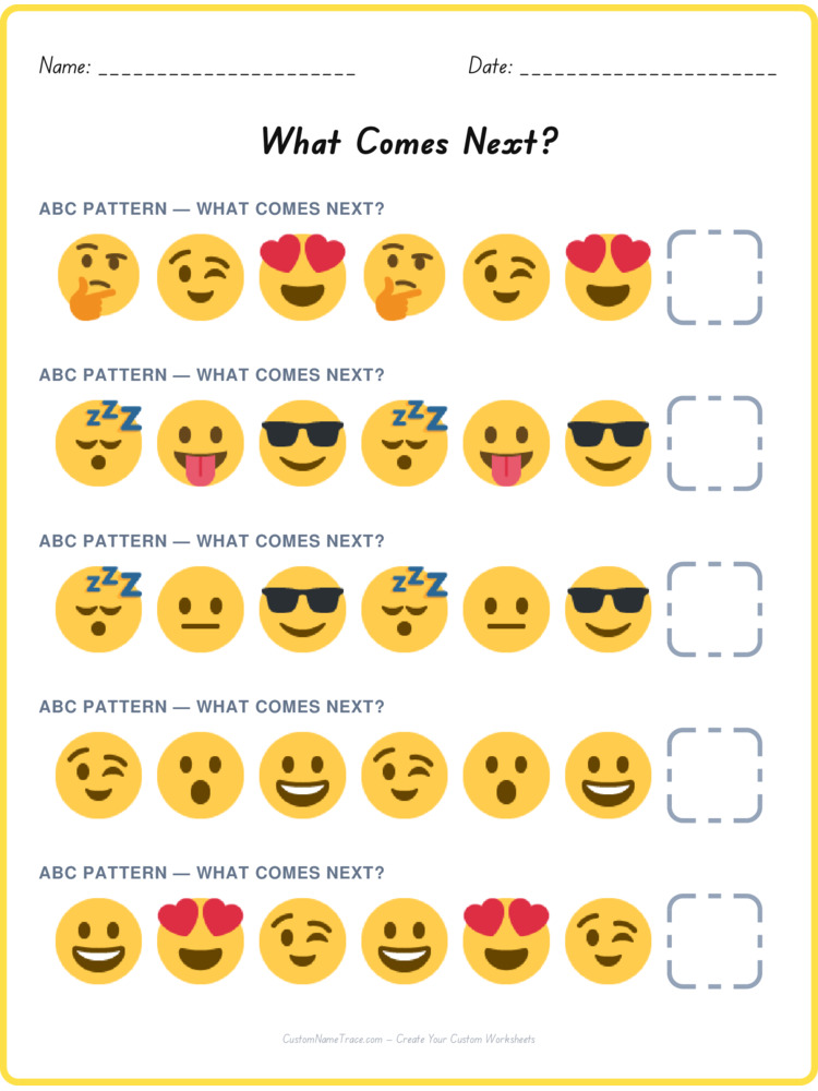 ABC pattern worksheet 32 for kids