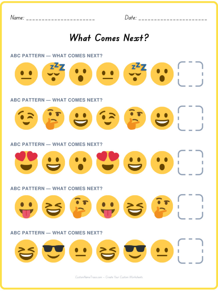 ABC pattern worksheet 35 for kids