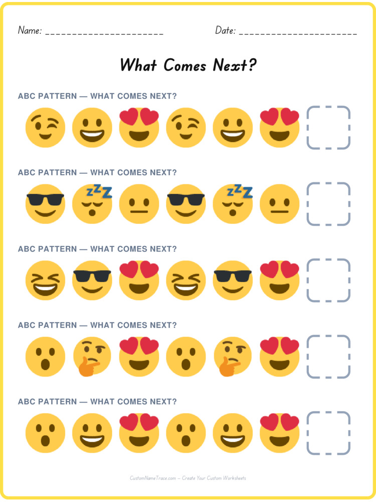 ABC pattern worksheet 36 for kids