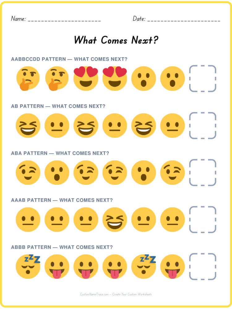 Mixed Review pattern worksheet 159 for kids