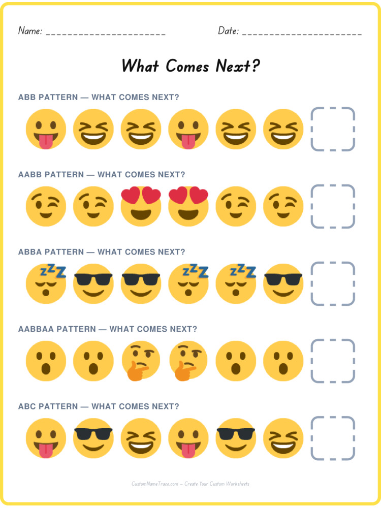 Mixed Review pattern worksheet 162 for kids