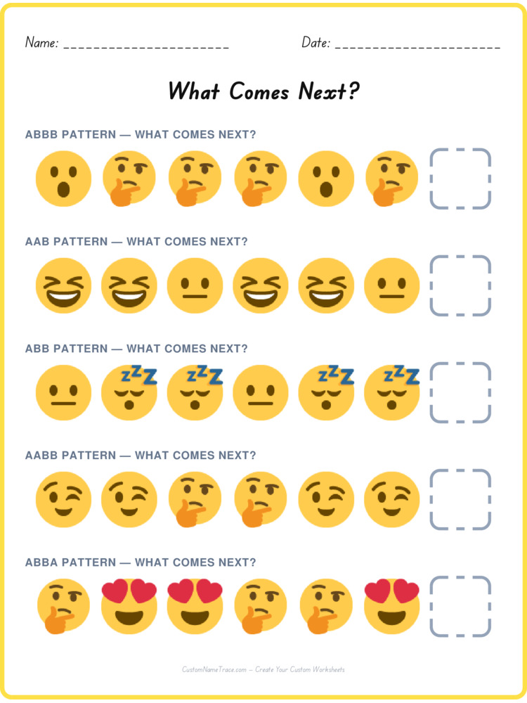 Mixed Review pattern worksheet 165 for kids