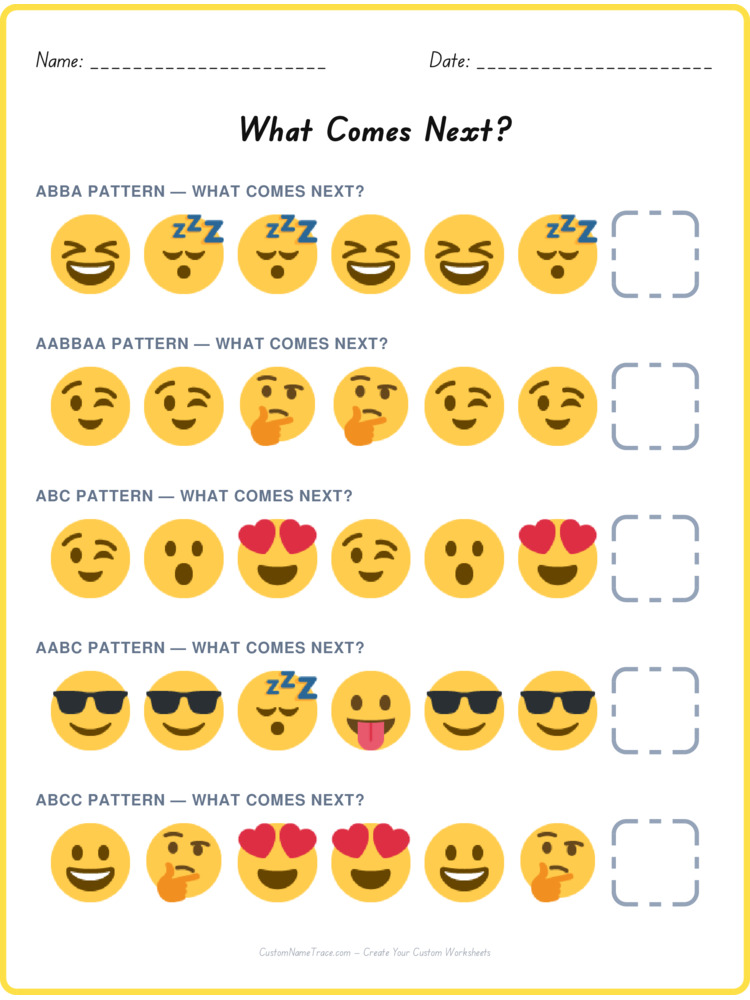 Mixed Review pattern worksheet 216 for kids