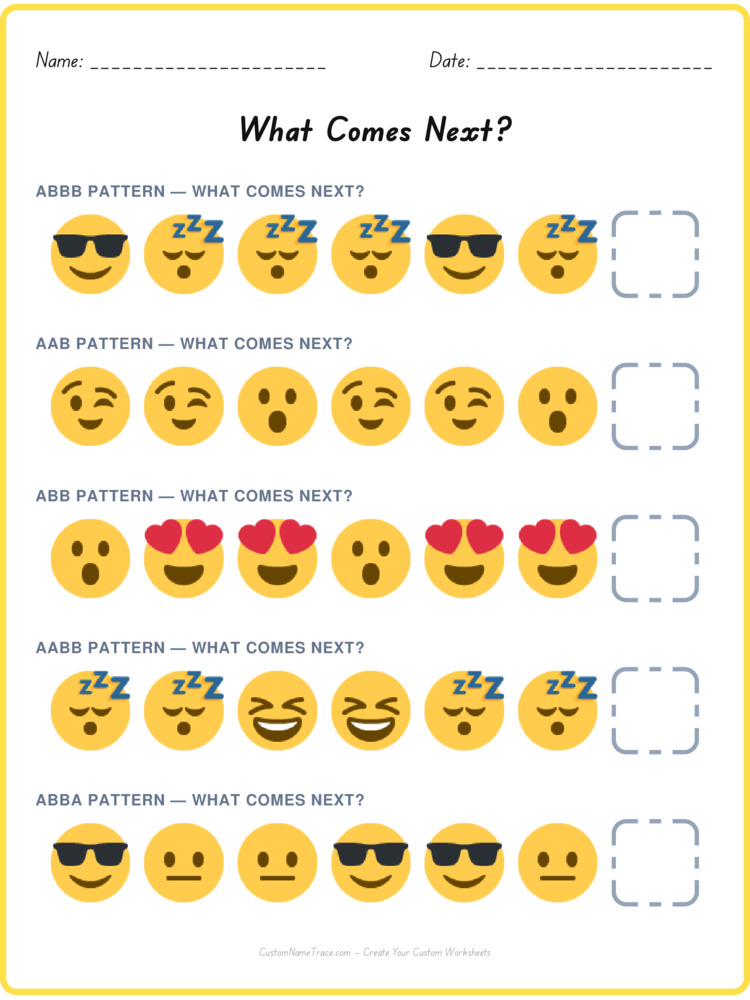 Mixed Review pattern worksheet 219 for kids