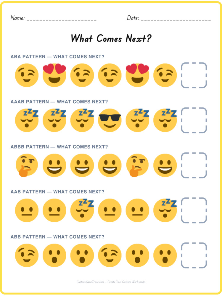 Mixed Review pattern worksheet 247 for kids