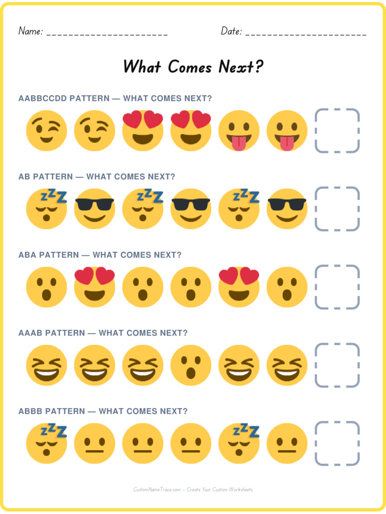 Mixed Review pattern worksheet 248 for kids