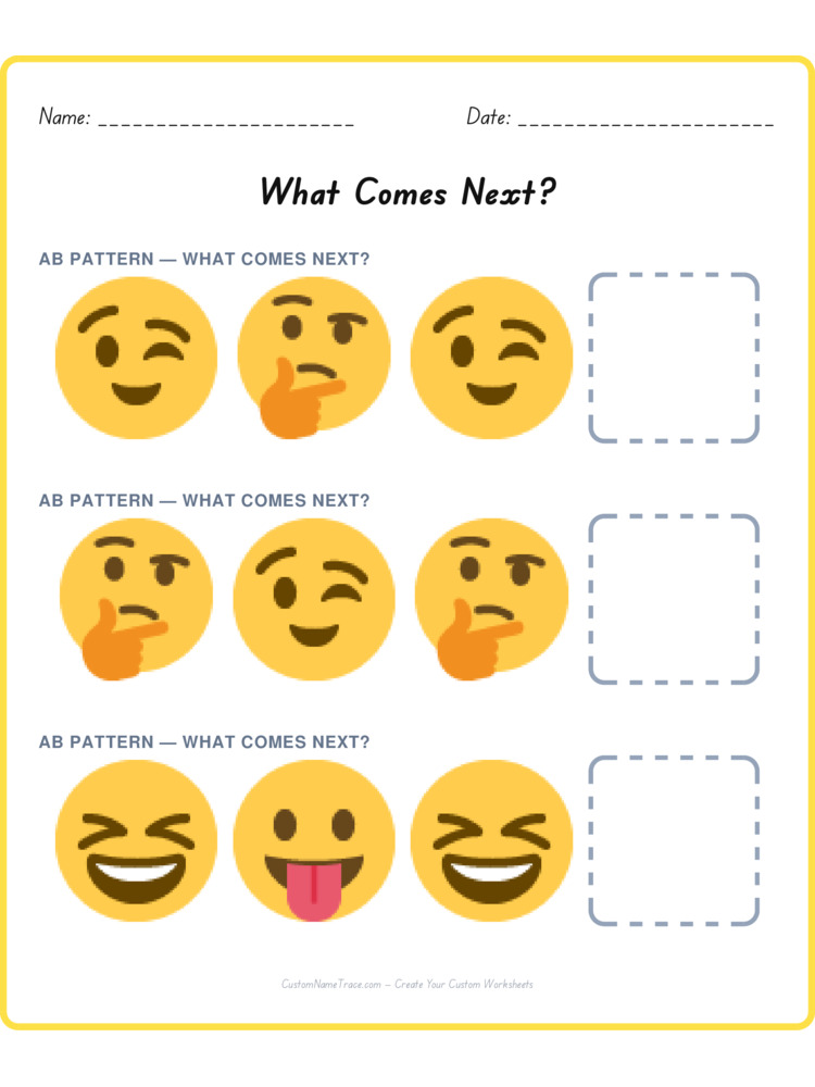 Mixed Review pattern worksheet 100 for kids