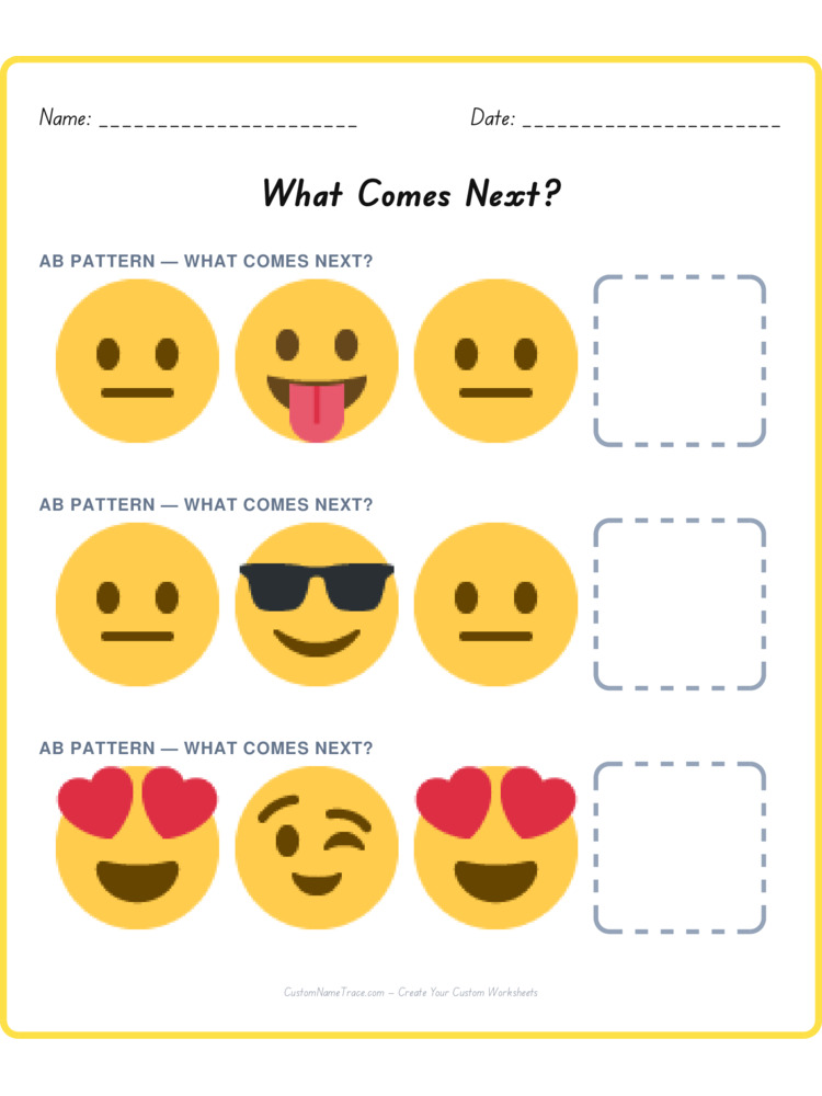 Mixed Review pattern worksheet 101 for kids