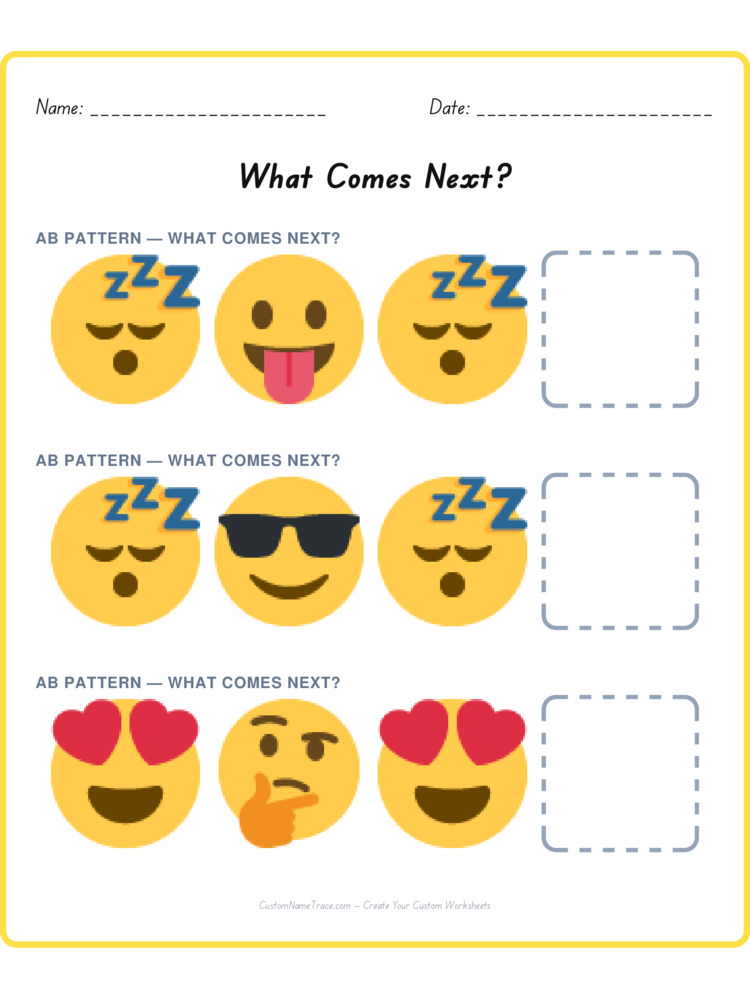 Mixed Review pattern worksheet 103 for kids
