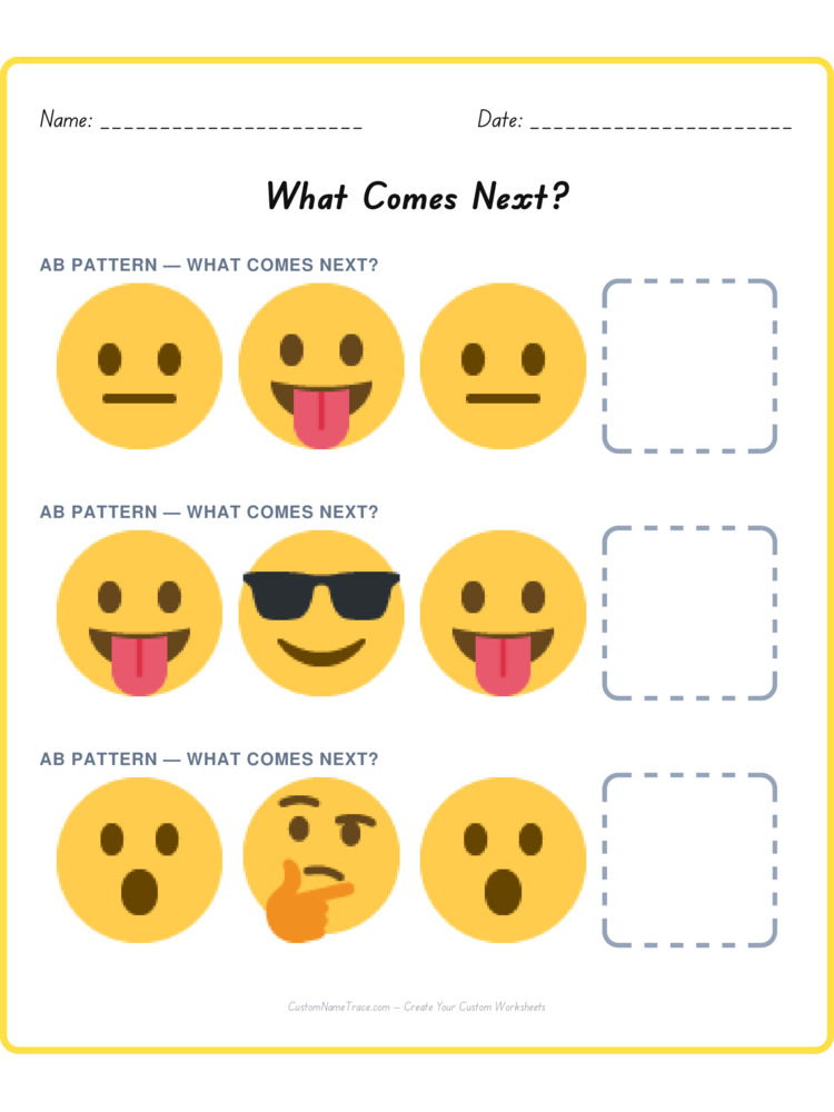 Mixed Review pattern worksheet 105 for kids