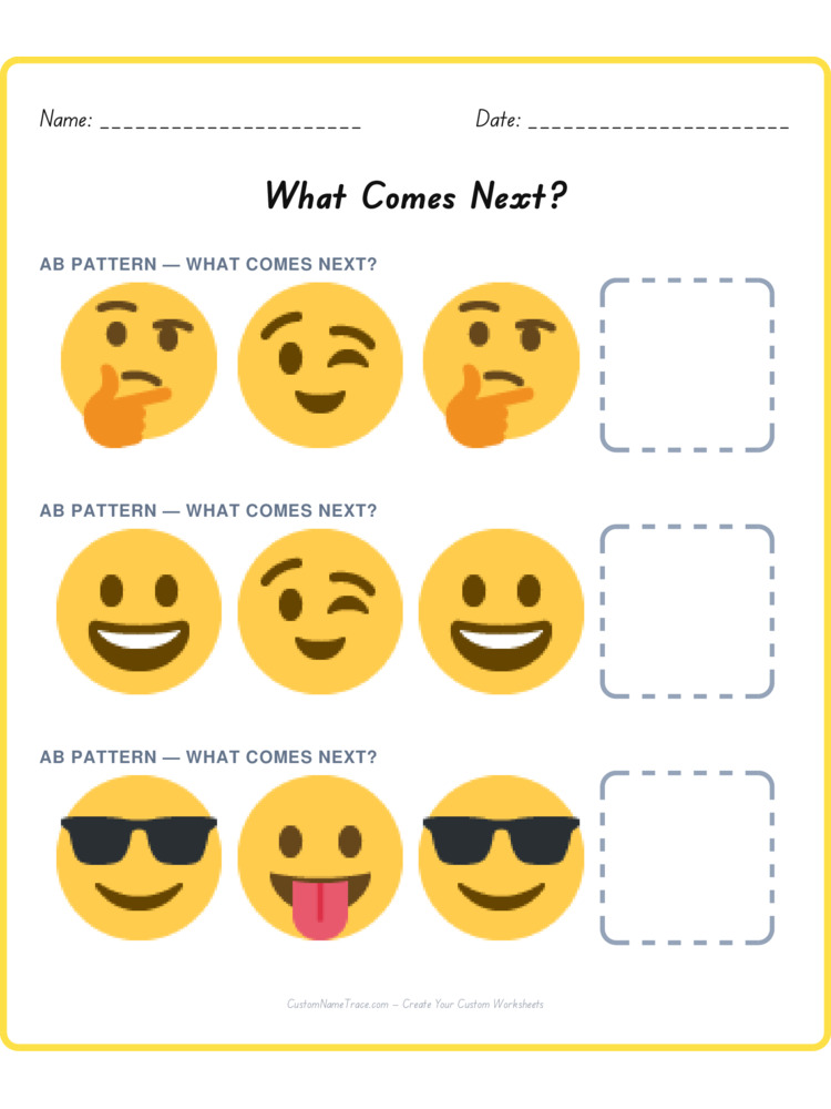 Mixed Review pattern worksheet 108 for kids
