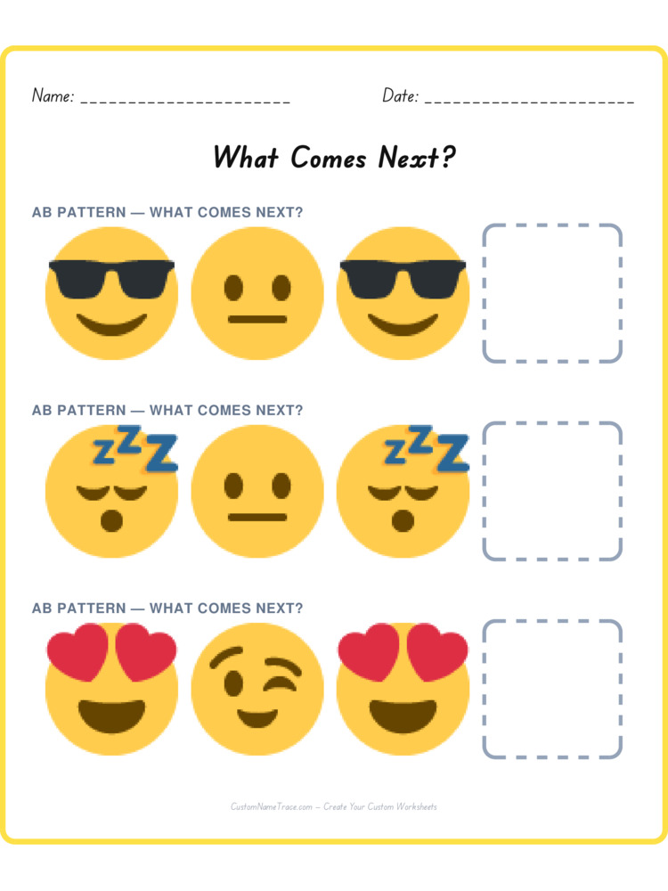 Mixed Review pattern worksheet 109 for kids