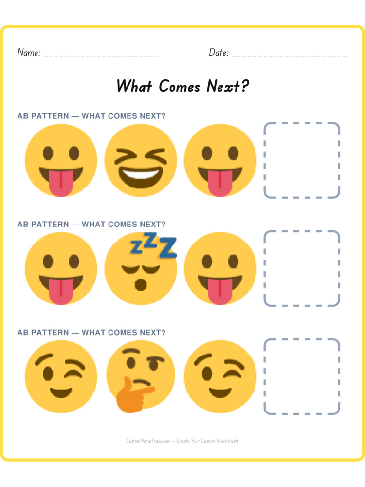 Mixed Review pattern worksheet 112 for kids