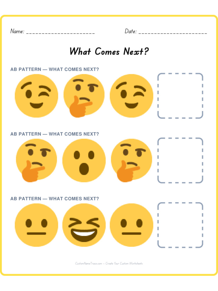 Mixed Review pattern worksheet 113 for kids