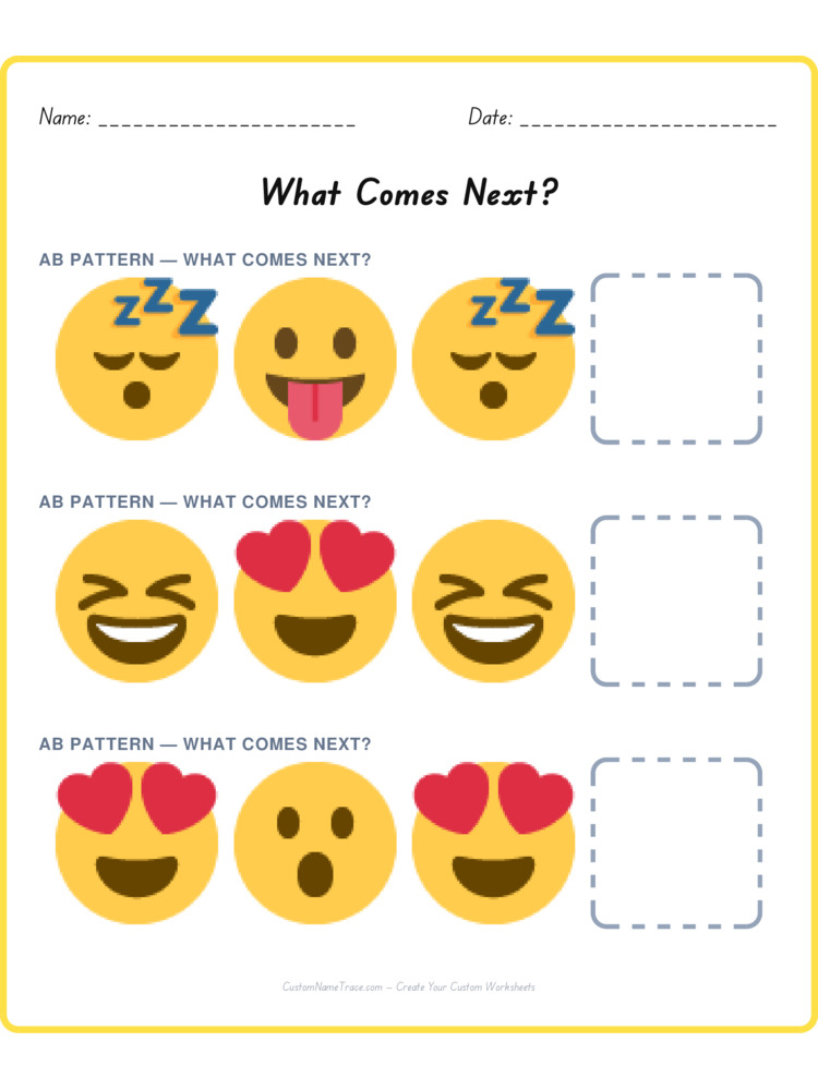 Mixed Review pattern worksheet 114 for kids