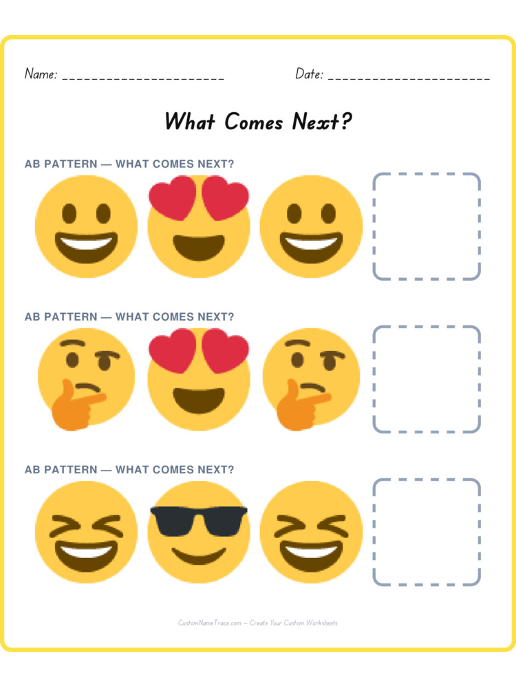 Mixed Review pattern worksheet 115 for kids