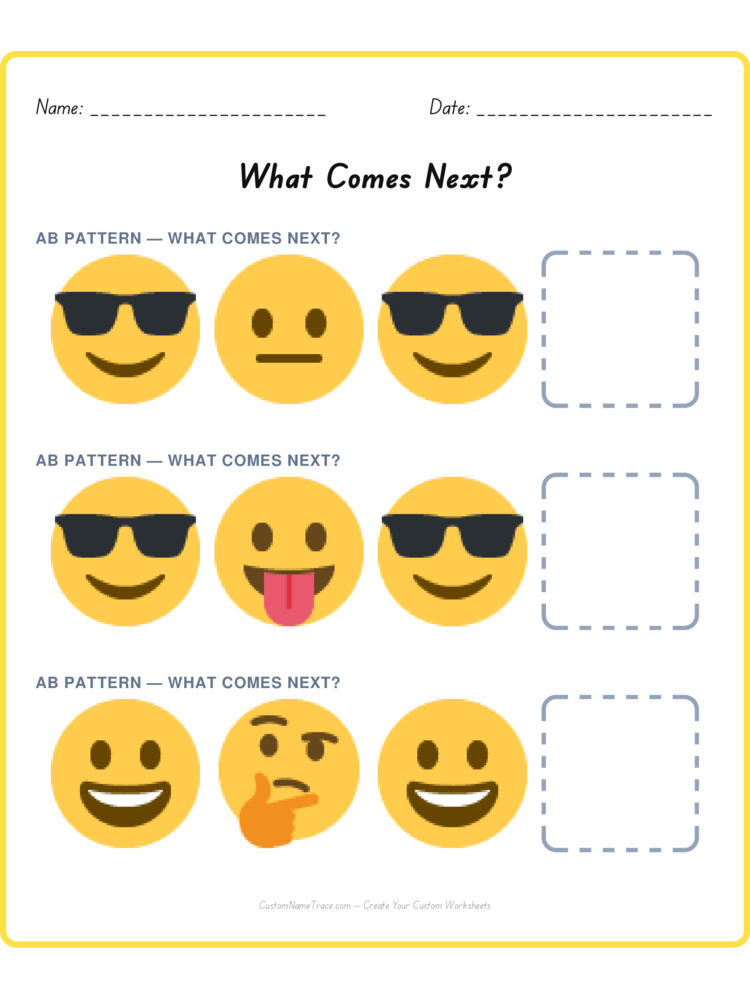 Mixed Review pattern worksheet 116 for kids