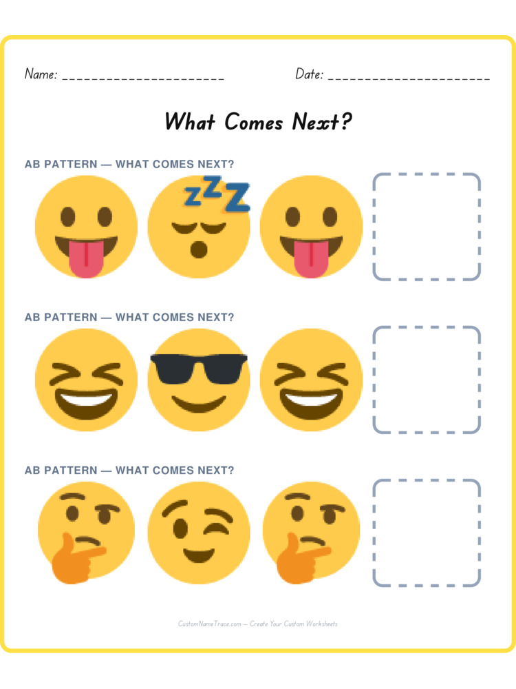 Mixed Review pattern worksheet 118 for kids