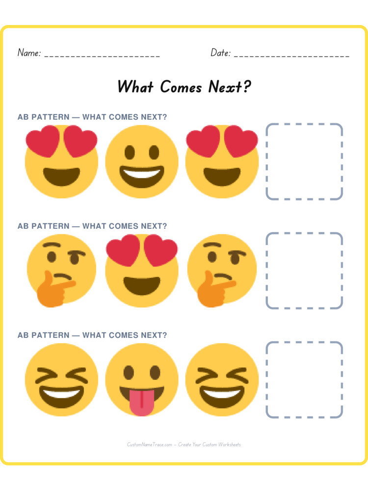Mixed Review pattern worksheet 119 for kids