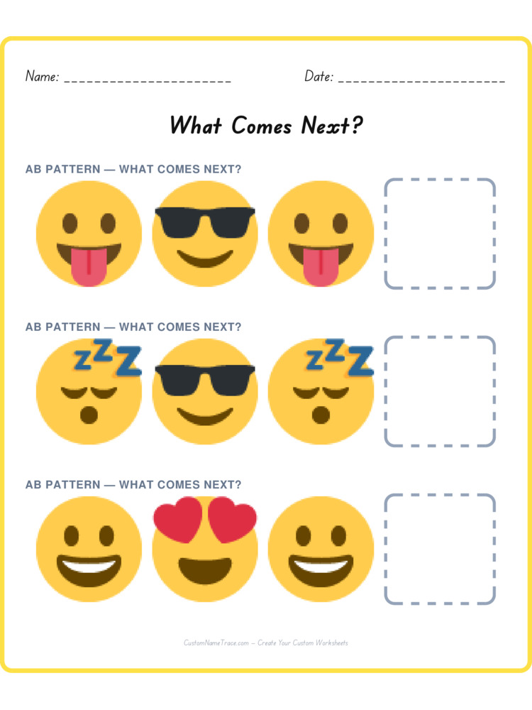 Mixed Review pattern worksheet 120 for kids