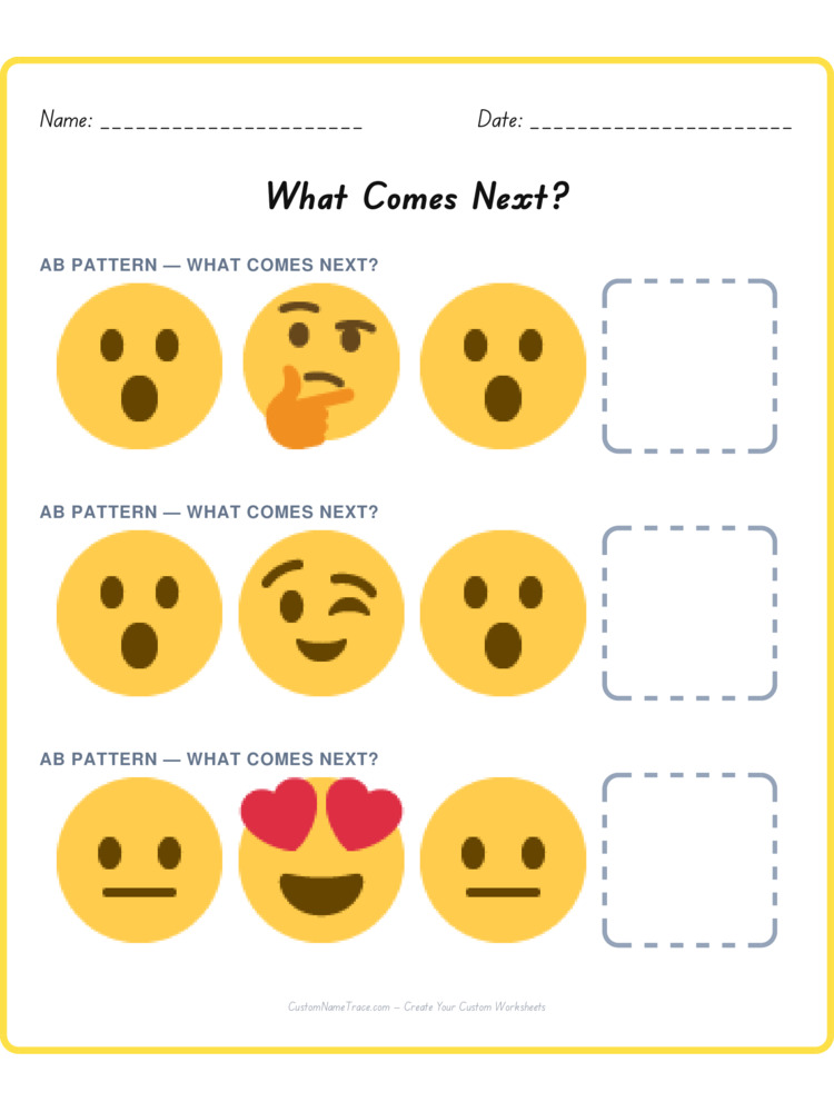 Mixed Review pattern worksheet 121 for kids