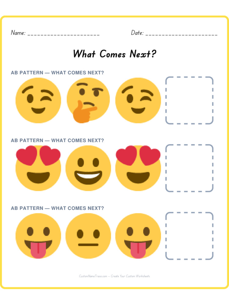 Mixed Review pattern worksheet 123 for kids