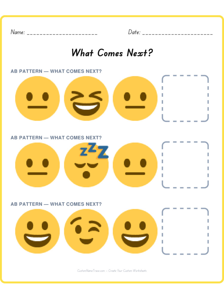 Mixed Review pattern worksheet 124 for kids