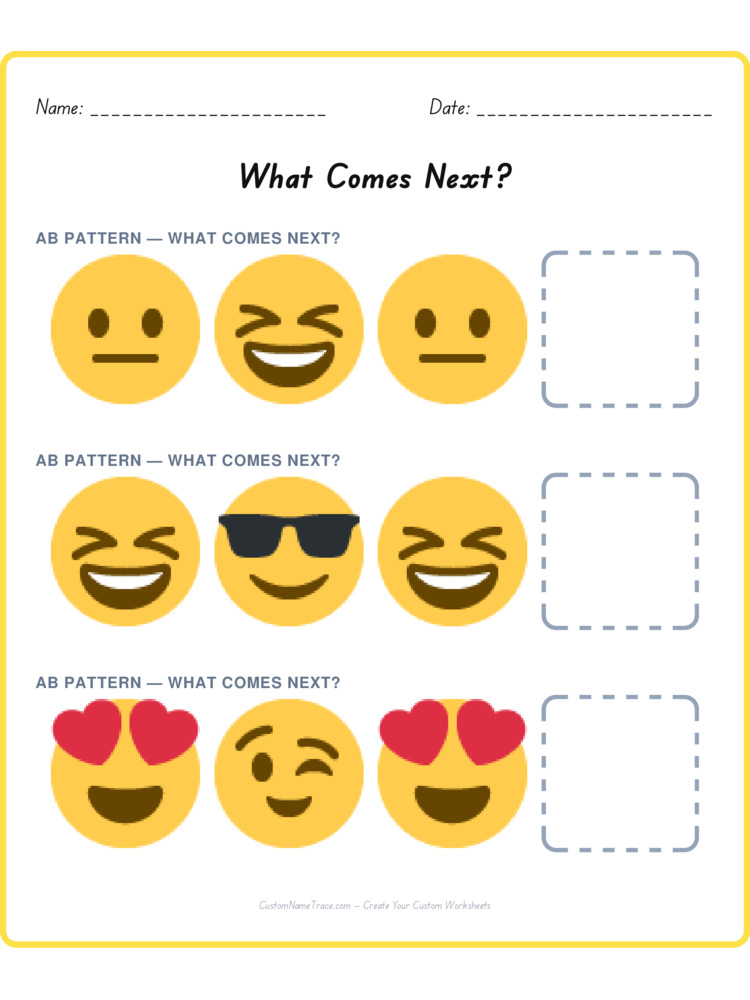 Mixed Review pattern worksheet 128 for kids
