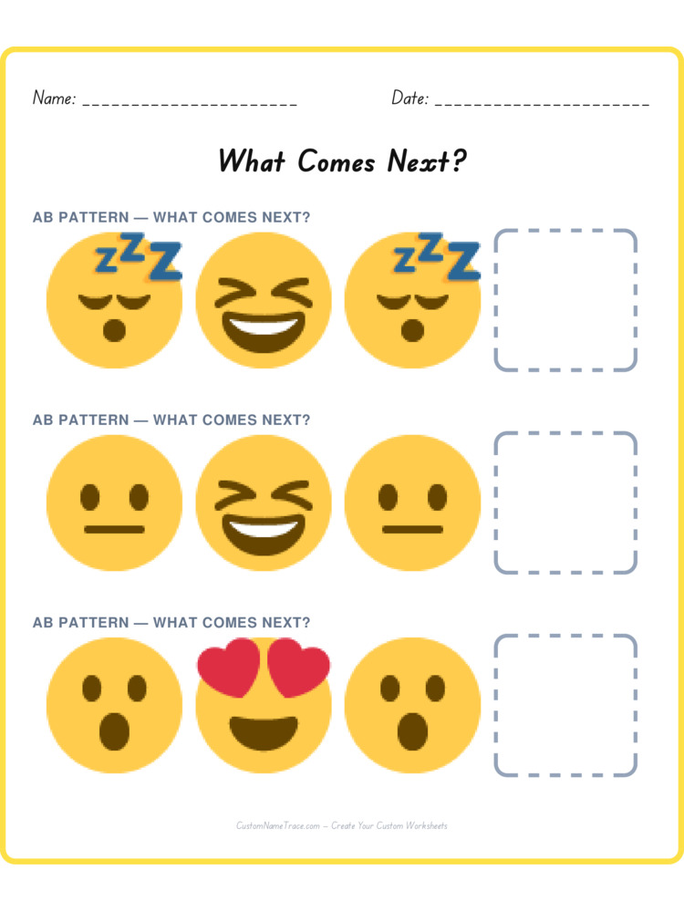 Mixed Review pattern worksheet 131 for kids