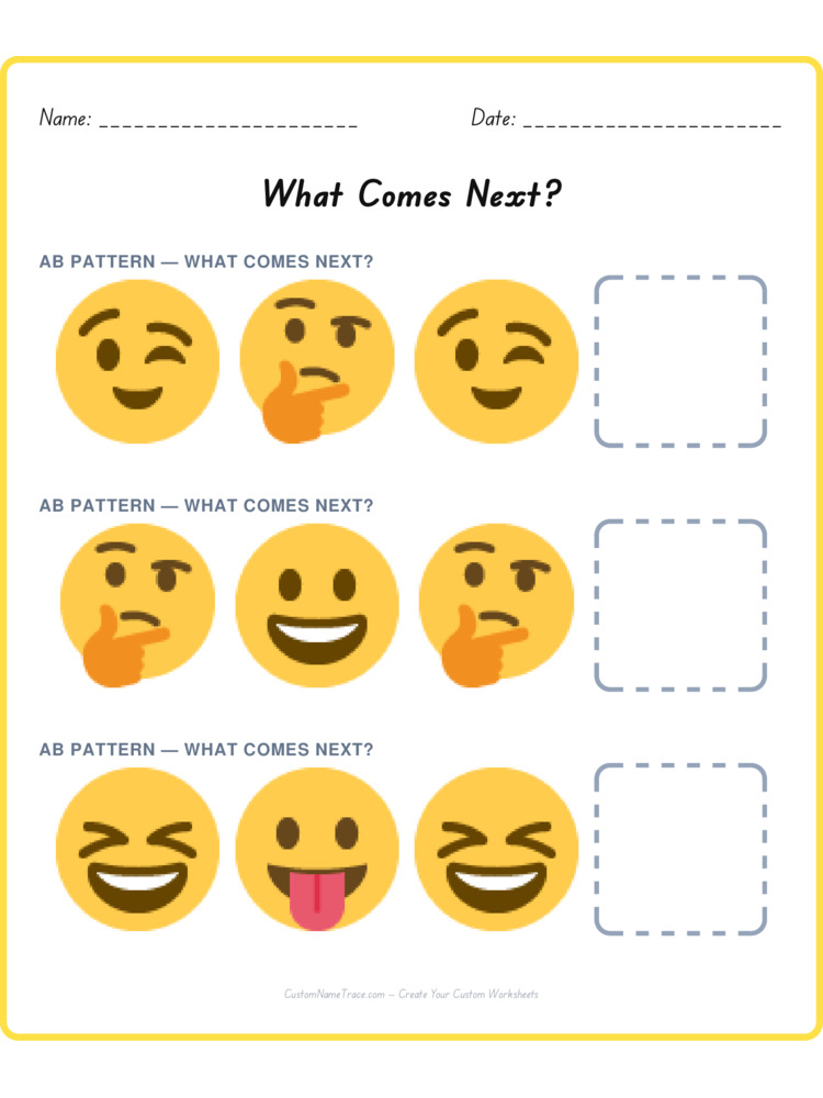 Mixed Review pattern worksheet 132 for kids