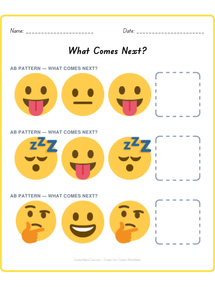 Mixed Review pattern worksheet 133 for kids