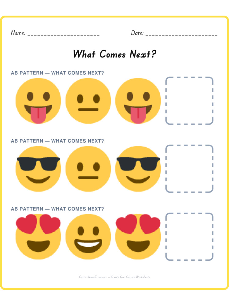 Mixed Review pattern worksheet 135 for kids