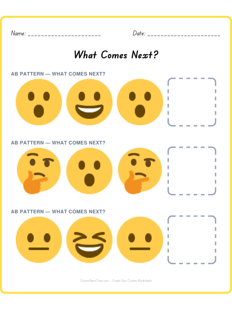 Mixed Review pattern worksheet 136 for kids