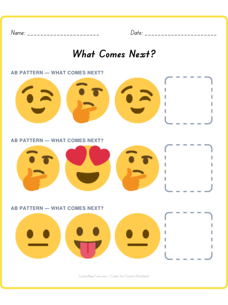 Mixed Review pattern worksheet 138 for kids