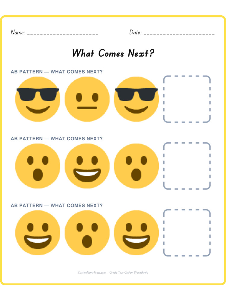 Mixed Review pattern worksheet 14 for kids