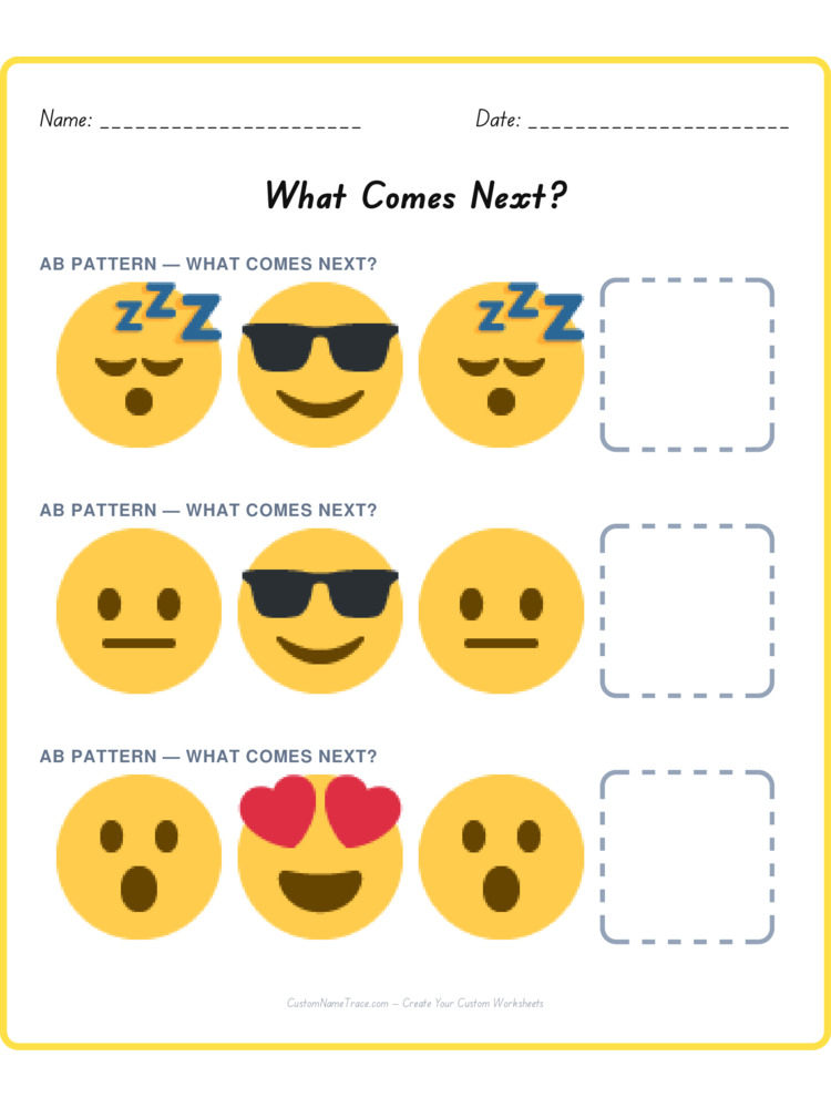 Mixed Review pattern worksheet 140 for kids