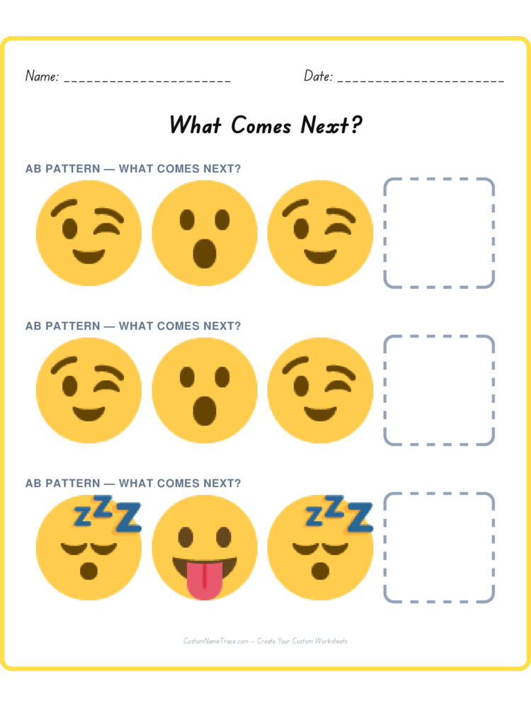Mixed Review pattern worksheet 141 for kids