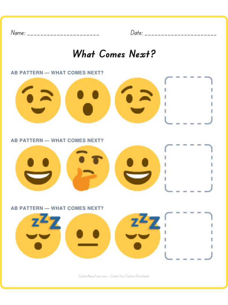 Mixed Review pattern worksheet 143 for kids