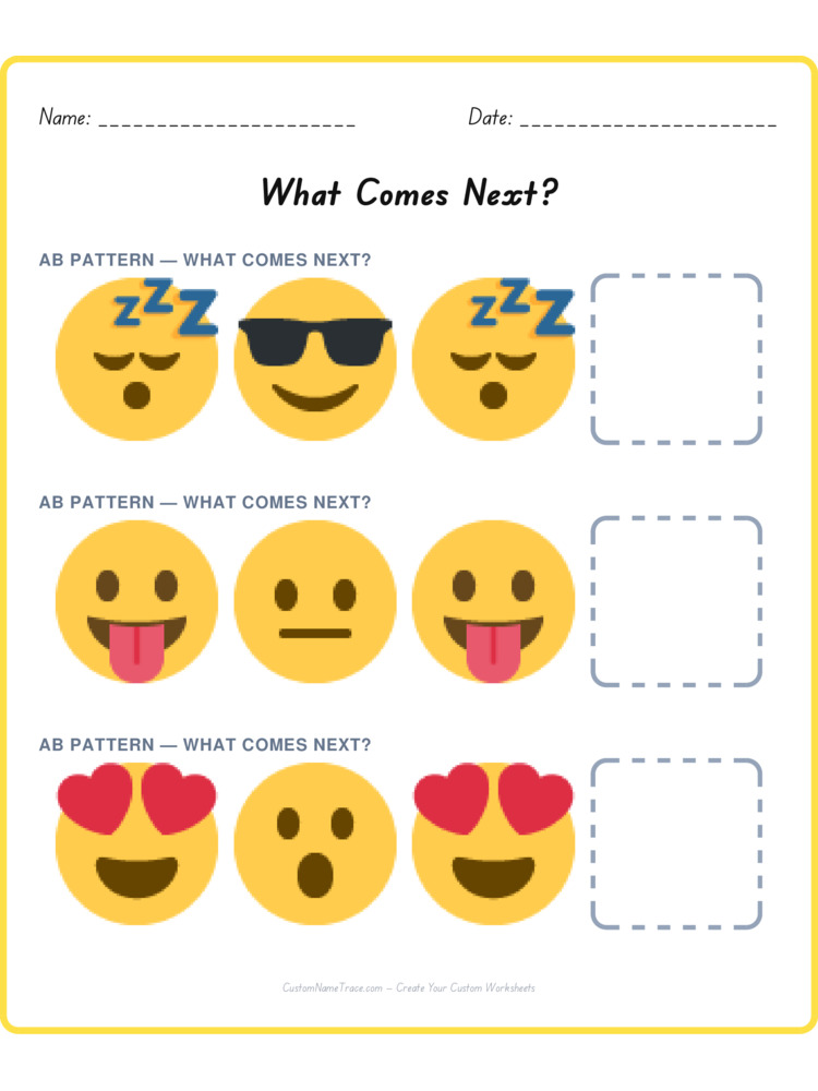 Mixed Review pattern worksheet 144 for kids